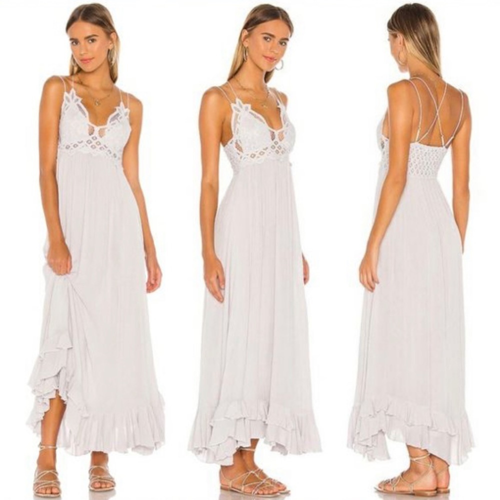 NWT Free People Adela Maxi Dress in Stardust *S - Picture 3 of 7
